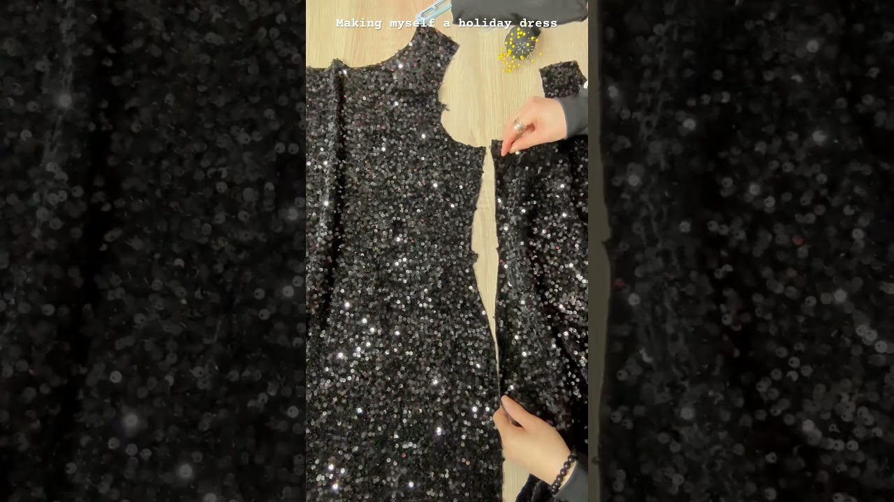 Making myself a holiday dress. #shortvideo #dress #sewing #shorts #diy #holiday #fashiondesign