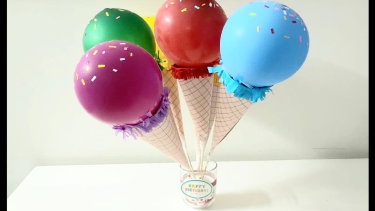 Ice cream Balloon Decor| Ice cream Table Decor| Birthday table Decor ideas| Rainbow color ice cream