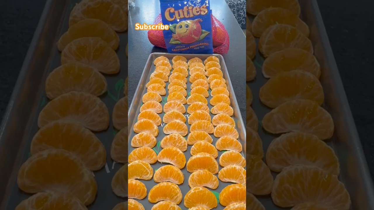 Freeze Dried Mandarin Oranges #freezedried #freezedriedfood #harvestright #mandarinorange #orange