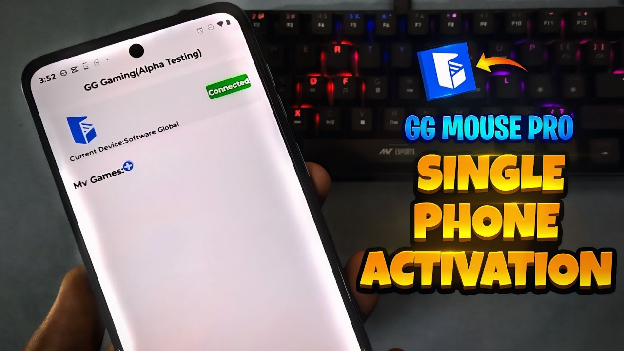 2024 😱 GG Mouse Pro Single Phone Activation | how to activate gg mouse pro with single mobile