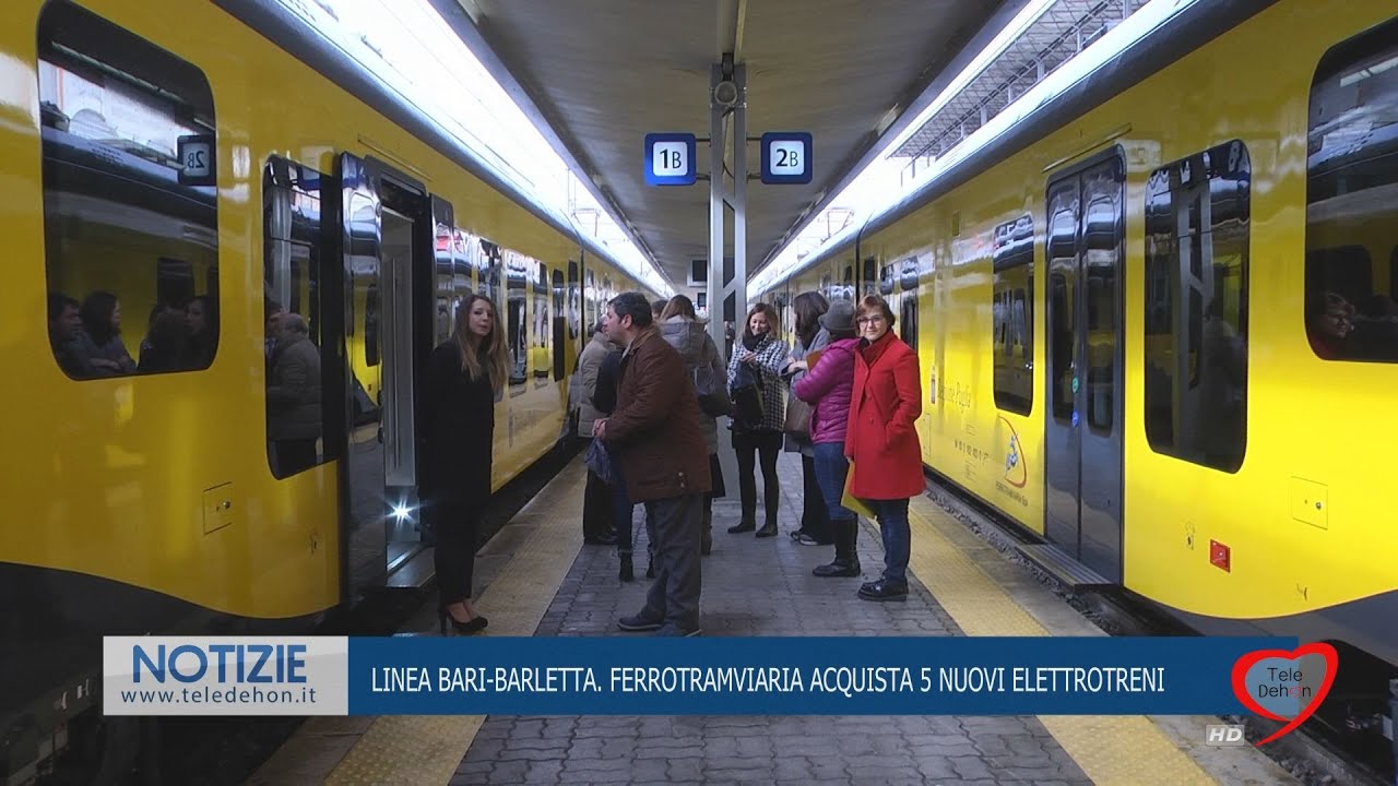 LINEA BARI-BARLETTA. FERROTRAMVIARIA ACQUISTA 5 NUOVI ELETTROTRENI