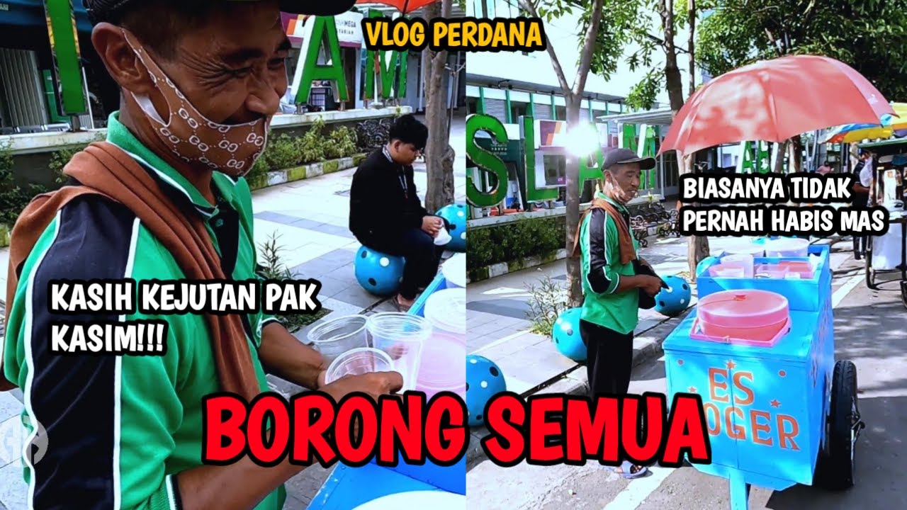BORONG SEMUA DAGANGAN PAK KASIM - BAPAKNYA NANGIS TERHARU 🥺 | NAJIB SPBU
