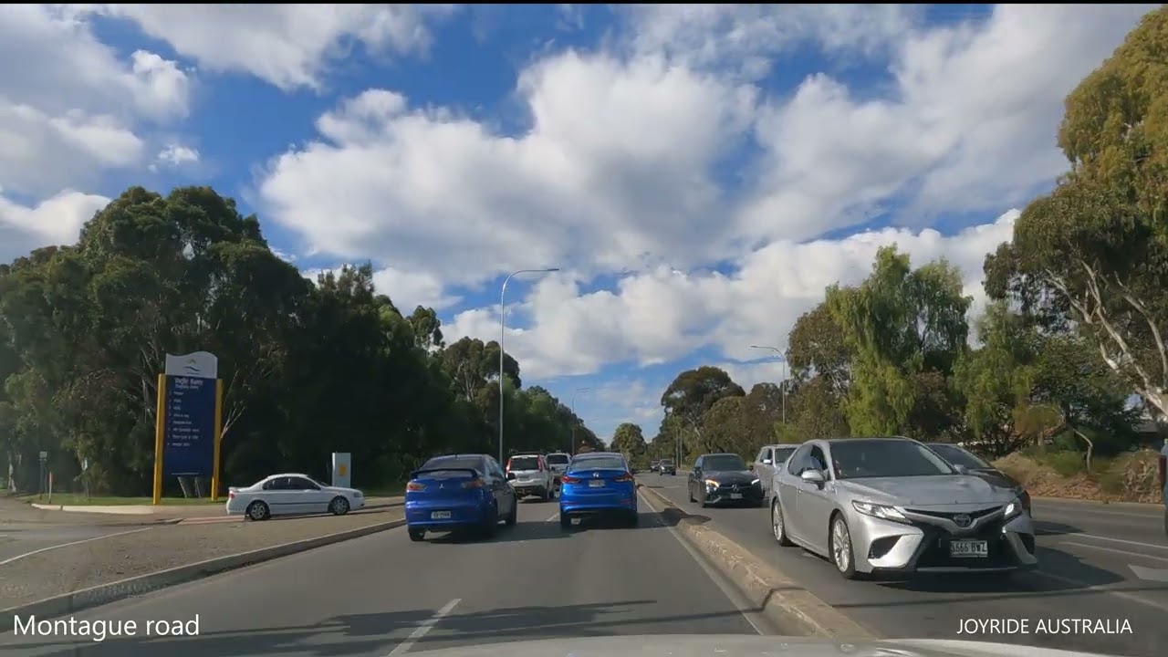 Driving through Montague Road heading North East of Adelaide
