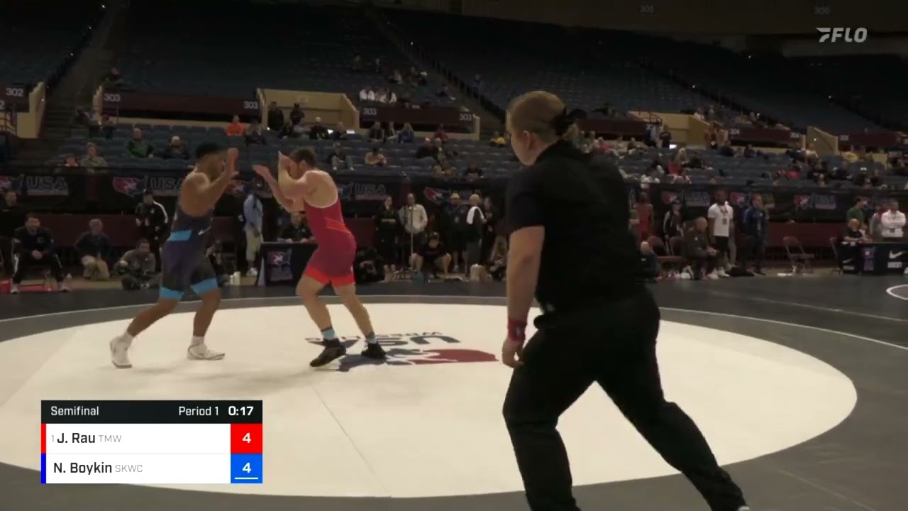 2023 Senior Nationals: Josef Rau vs  Nicholas Boykin: 97 KG Greco-Roman Semifinals
