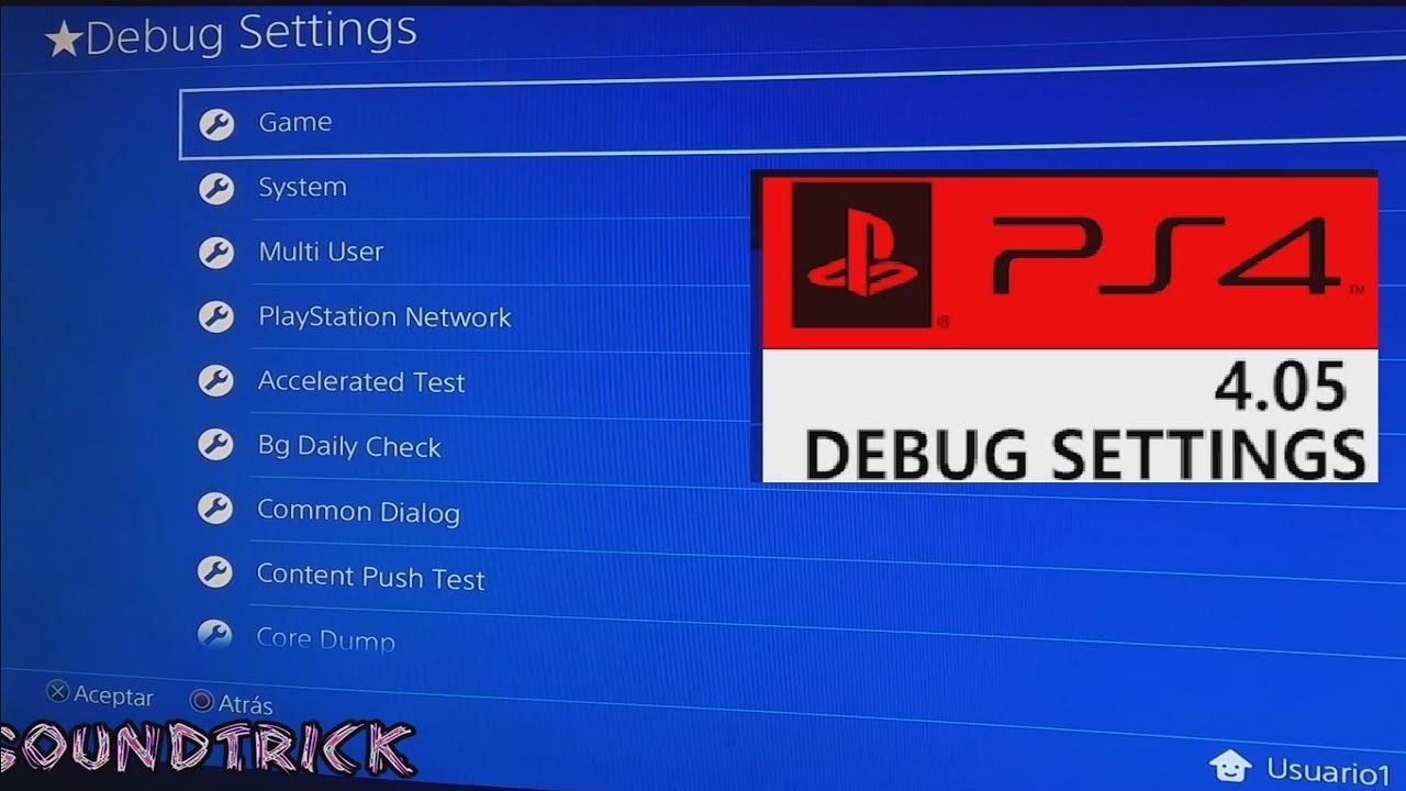 [ PS4 4.05 / 4.55 / 5.05 JAILBREAK ] FULL DEBUG SETTINGS OVERVIEW