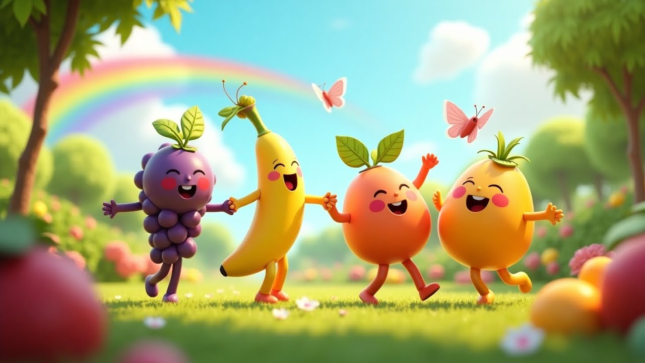 Fruit Song for Kids | Fruits with Fun Rhymes and Animation #FruitsForKids #LearnFruits #KidsSongs