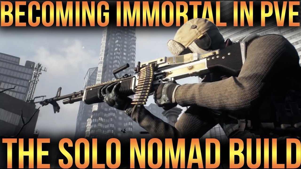 THE IMMORTAL PVE SOLO NOMAD BUILD | THE BEST RESISTANCE SOLO FARMING BUILD | THE DIVISION 1.8