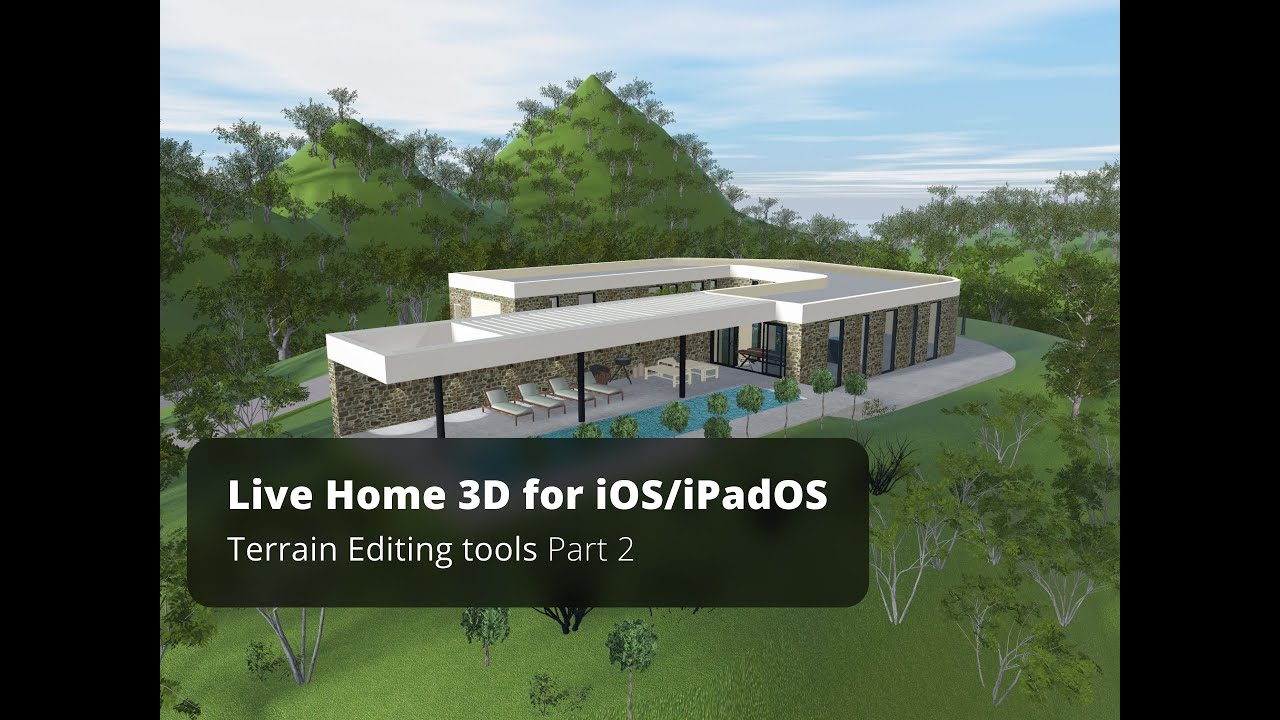 Terrain Editing Tools Part 2 - Live Home 3D for iOS/iPadOS Tutorial
