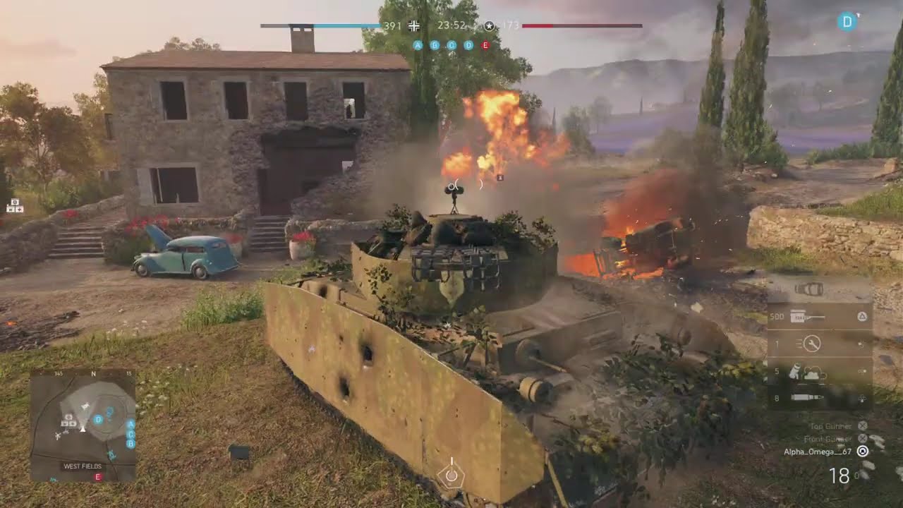 Battlefield V Panzer IV & Tigers Destroy The Americans In Provence