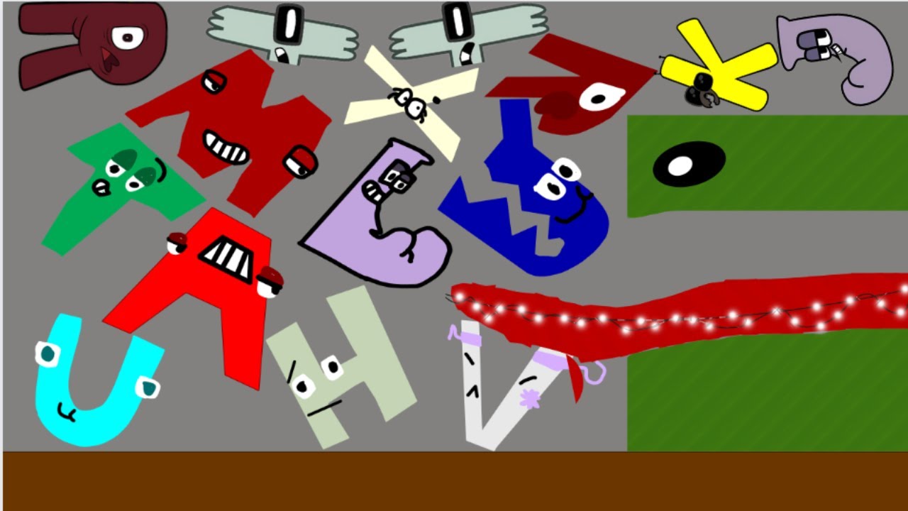 Alphabet Lore And Insane Caterpillar In Algodoo