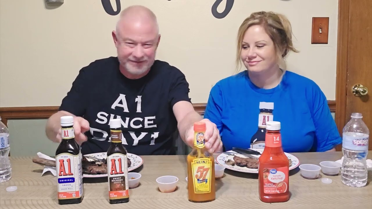 BY VIEWER REQUEST- STEAK SAUCE TASTE TEST! (Fun Video, Comparing 4 Different Sauces)