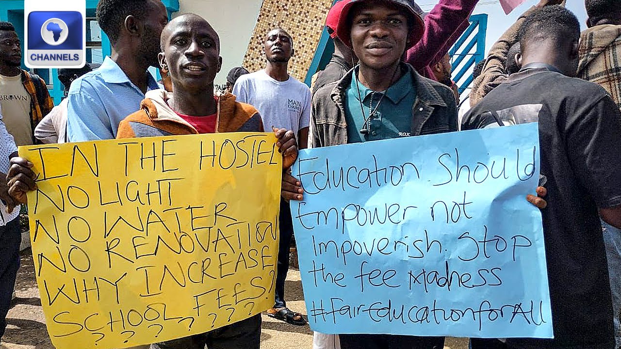 UNIJOS Students Protest School Fees Hike, Demand Reversal
