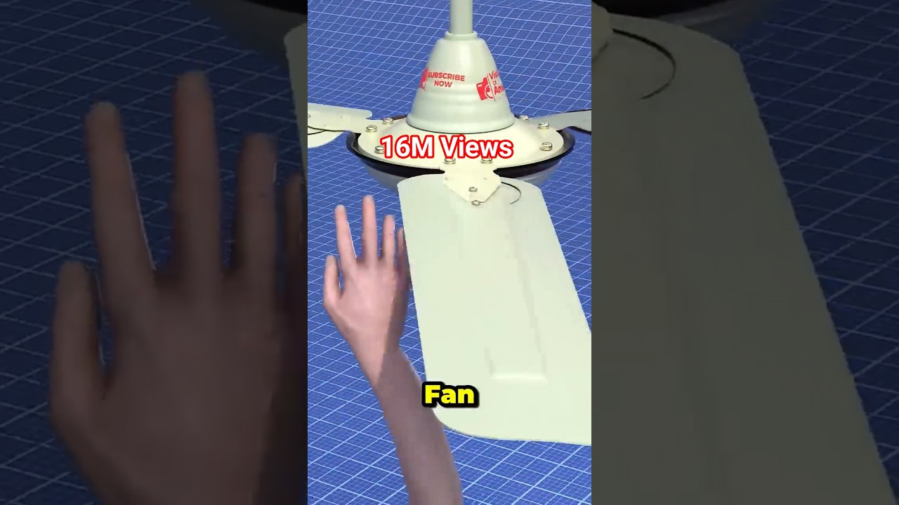 What REALLY Happens If You Put Your Hand in a Spinning Ceiling Fan!
