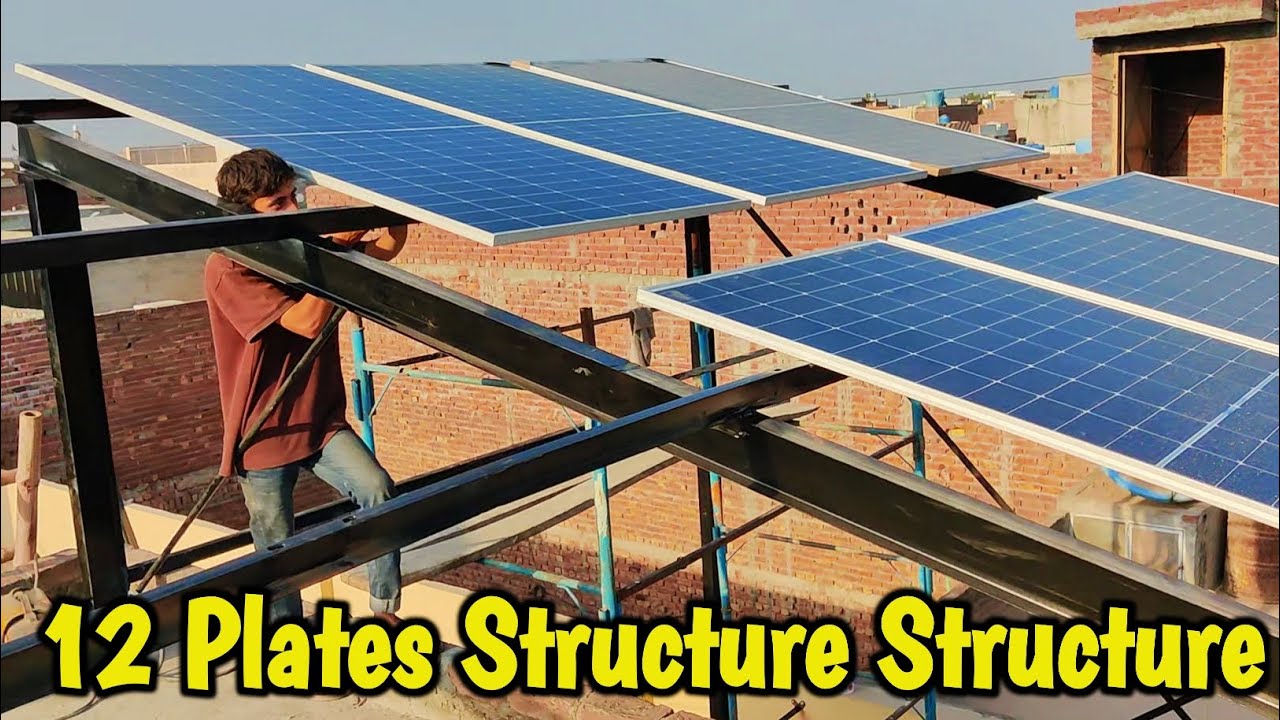 6Kw Solar Fabrication 💯 / 12 Plates Solar Structure Complete
