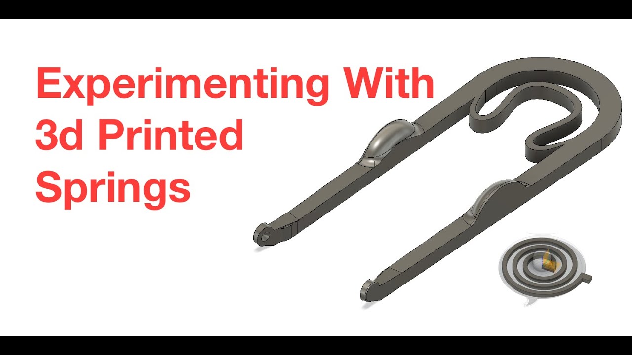 3d Printing Springs - Early Experiments and Designs