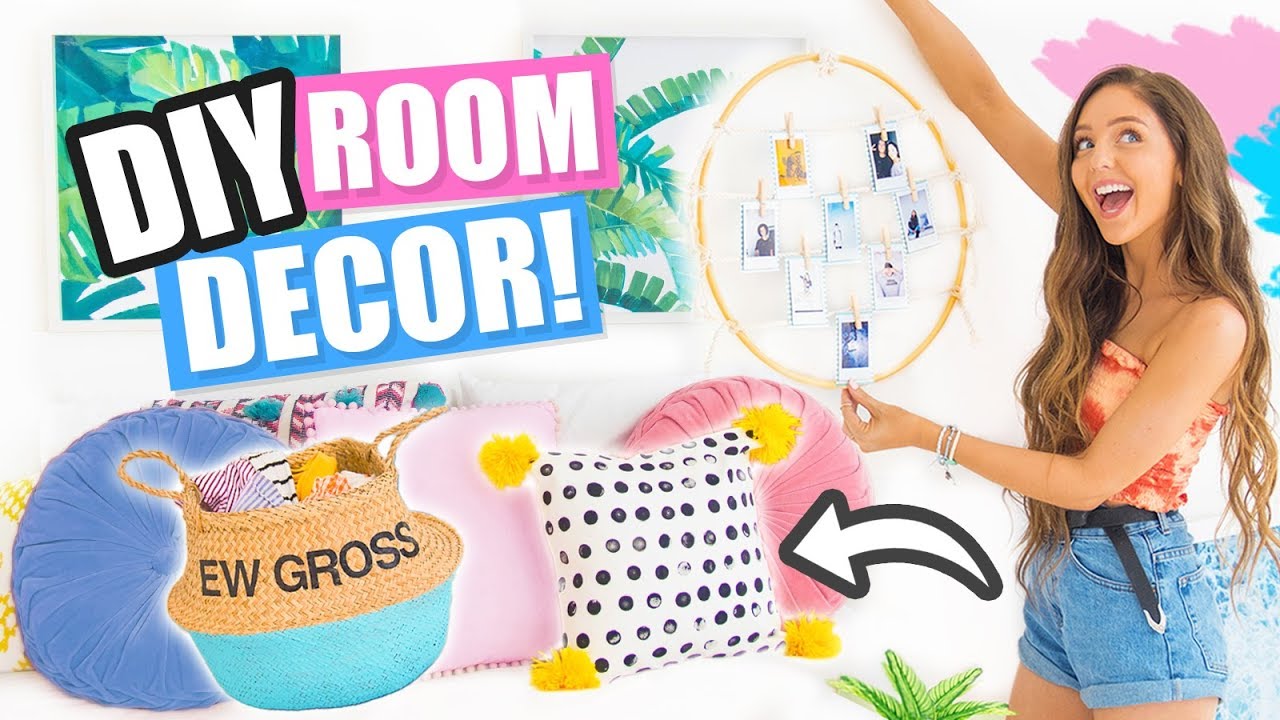 DIY ROOM DECOR 2017!! Easy & Affordable Ideas Inspired by Pinterest!