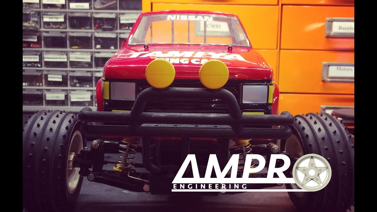 e87: Tamiya Nissan King Cab & Toyota Hilux Monster Racer Custom Front Bumper