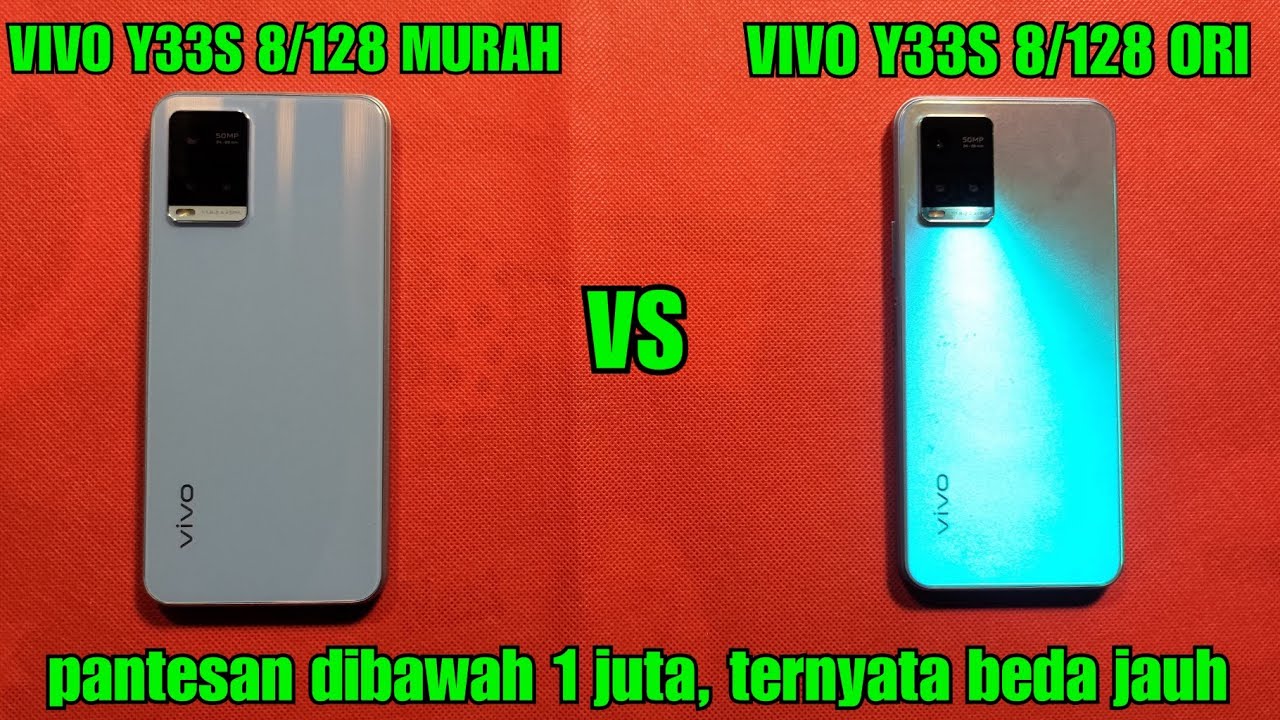 VIVO Y33S 8/128 YANG LAGI BANYAK BEREDAR MURAH VS VIVO Y33S 8/128 ORI . VIVO Y33S ORI VS KW