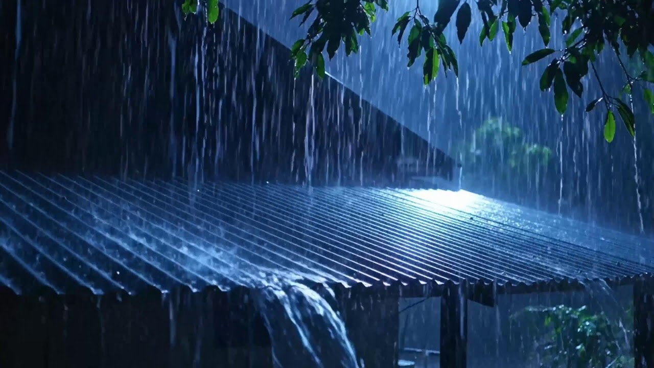Calm Cozy Night Rain ASMR Sounds to Ease Anxiety for Late Night Calm Thoughts and Soft Dreams 0151