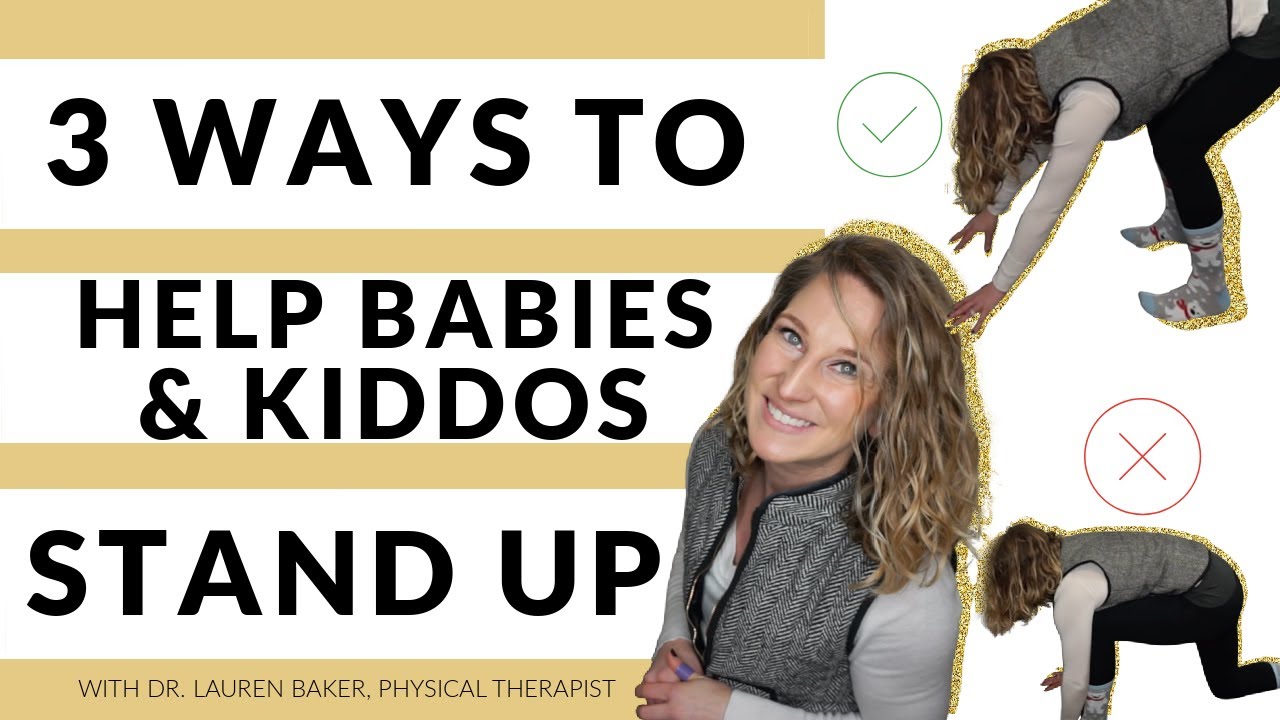 3 Different Ways To Help Babies Stand Up | Floor To Stand Transfers
