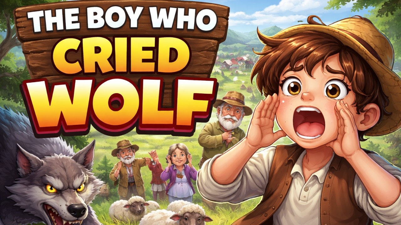 The Boy Who Cried Wolf | Moral Story in English | English paper