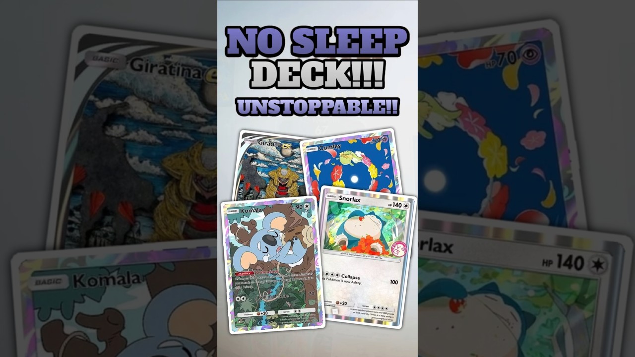 Snorlax and Komala Unstoppable!! No Sleep Deck / TCG Pocket