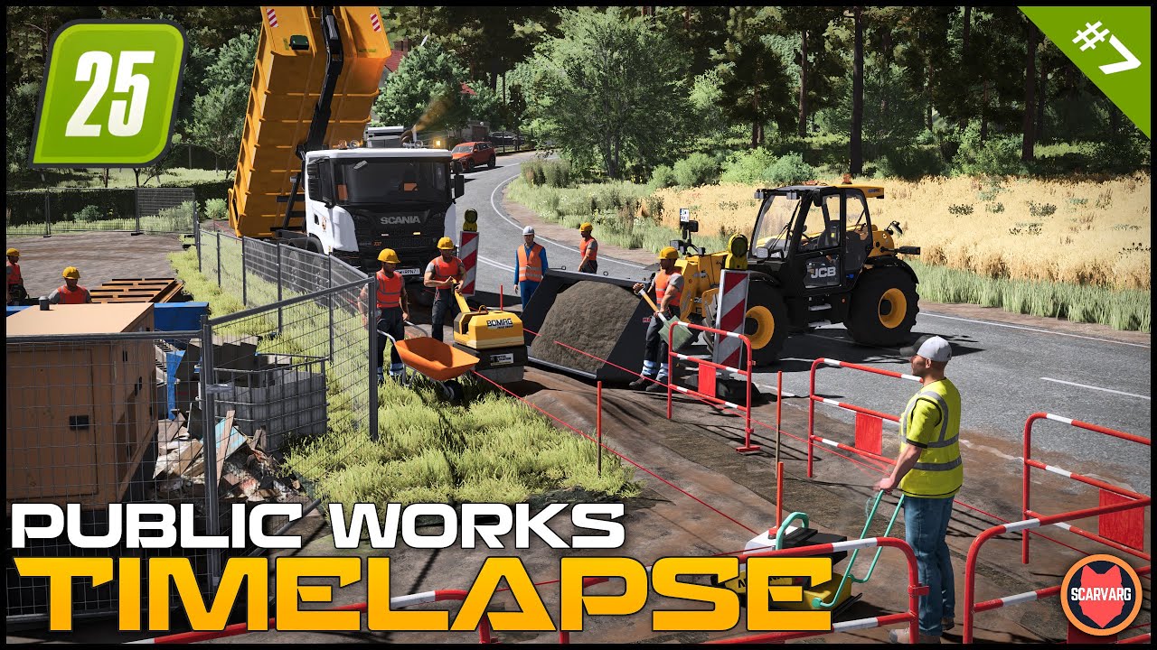 🚧 Finishing Laying Down Water/Sewage Pipes ⭐ FS25 Raven Valley Roleplay Public Works