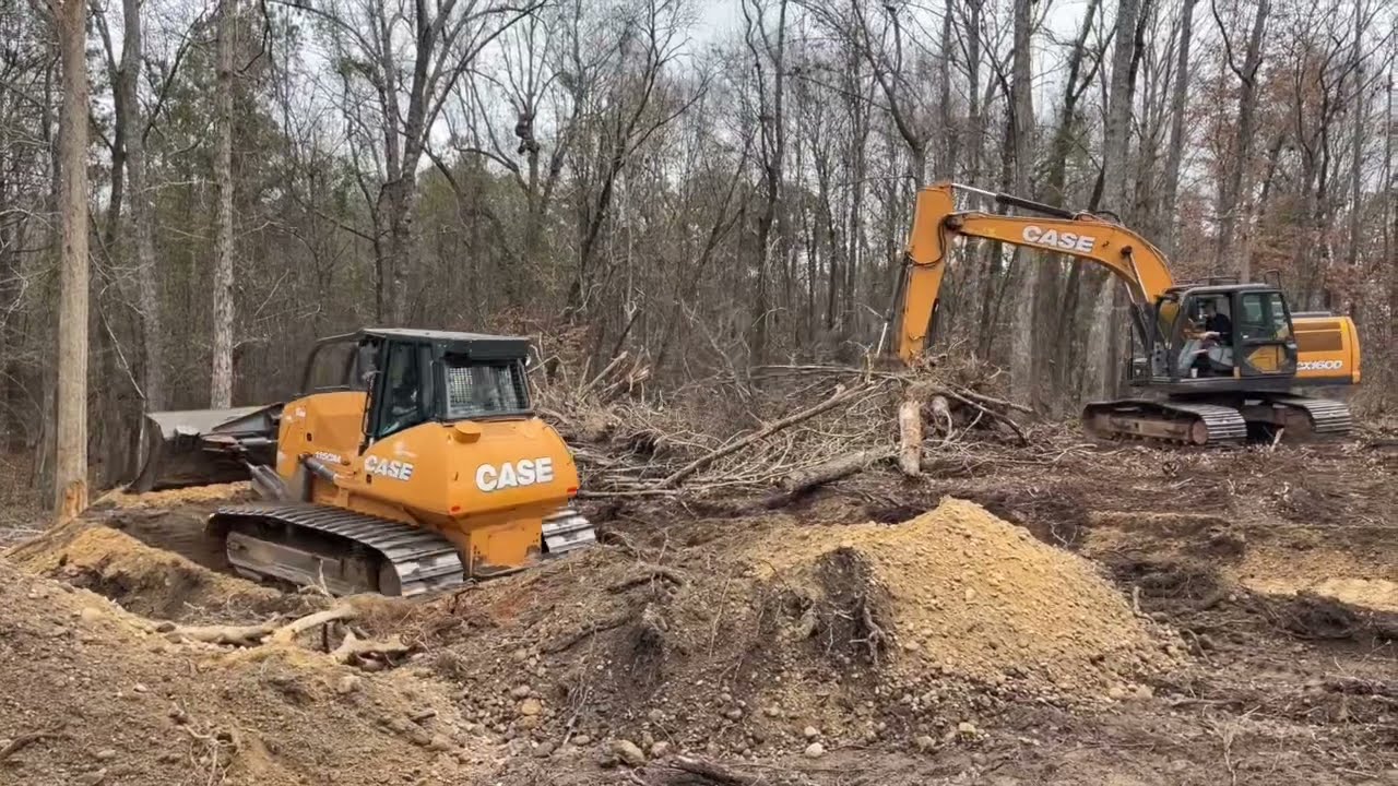 How We Clear 12 acres of woods Fastest Method Ever
