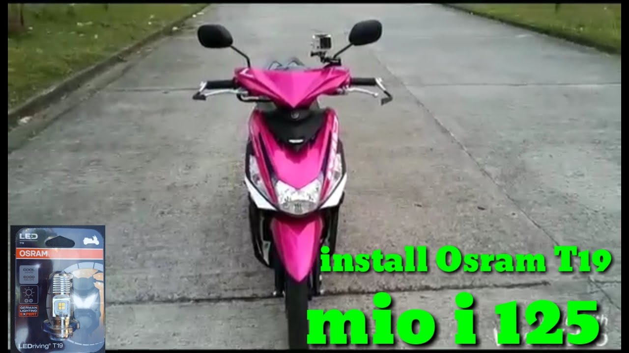 Mio i 125 installing Osram T19