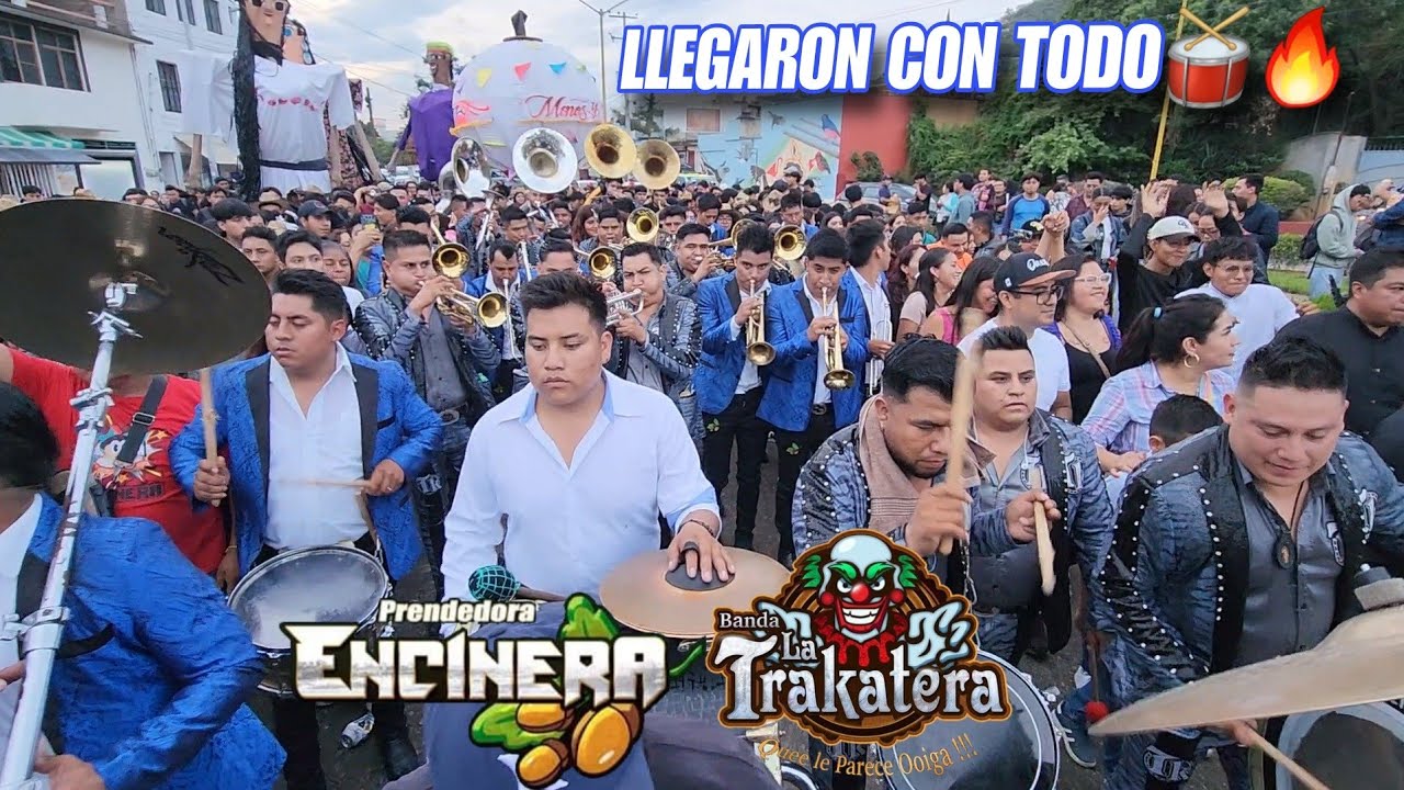 LLEGARON TOCANDO SUS NUEVOS ÉXITOS 🔥 BANDA LA TRAKATERA🤡 Ft. ENCINERA🍋 calenda ITO 2025