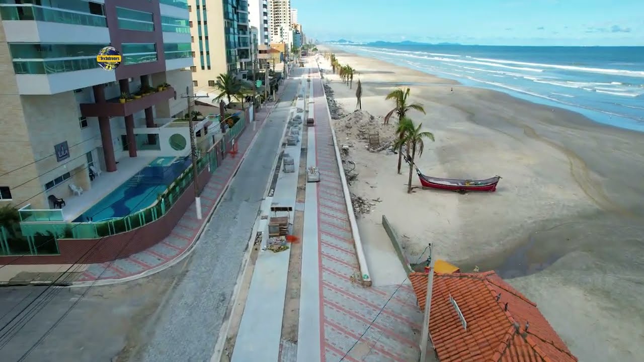 OBRAS NOVA ORLA CIDADE DE MONGAGUÁ BAIXADA SANTISTA AVANÇA APÓS PRAÇA DUDU SAMBA