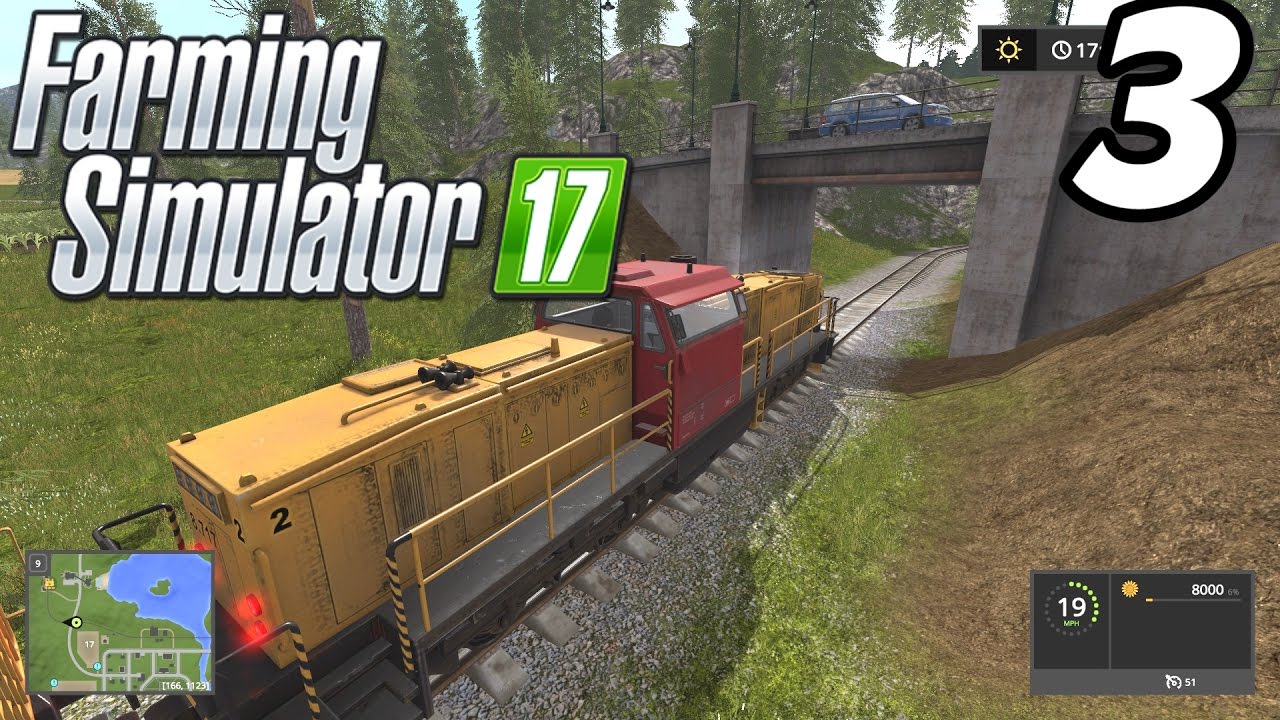Farming Simulator 2017 - Delivering by Train! - E03 (PC Gameplay 1080p60)