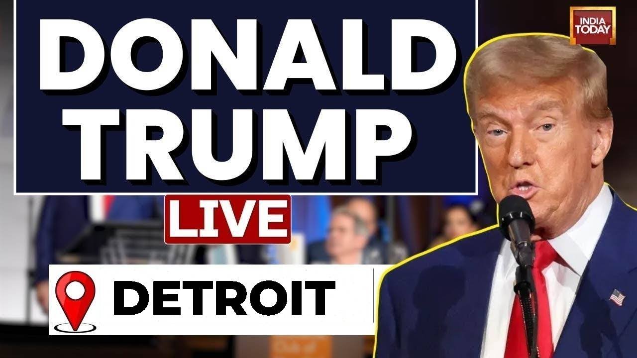 Donald Trump LIVE: Trump Holds Rally In Detroit | Trump Rally | US Election LIVE | India Today LIVE