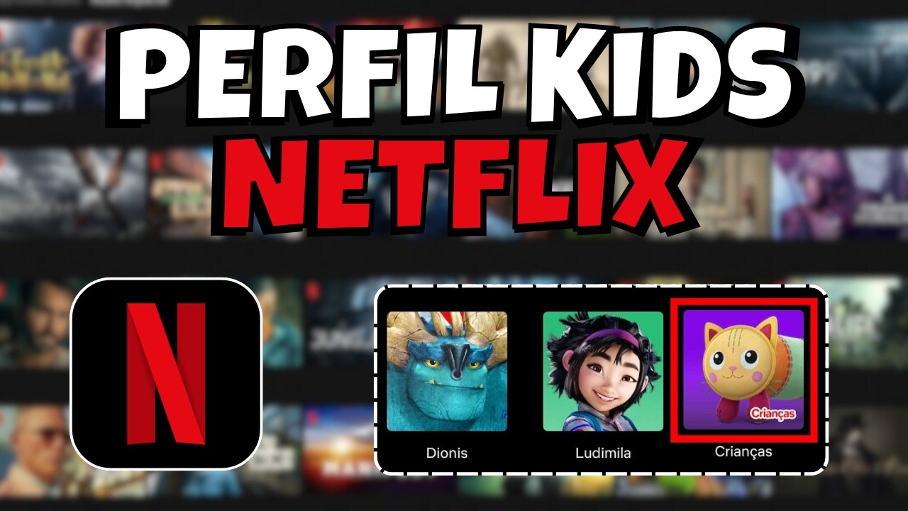 COMO CRIAR e CONFIGURAR PERFIL KIDS na NETFLIX (PERFIL para CRIANÇA na NETFLIX) 💻✅