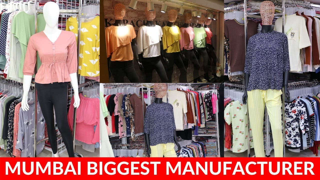 ONLY RS. 120/- GIRLS TOPS, T-SHIRTS, PLAZZOO, JOGGERS | MUMBAI BIGGEST FACTORY MANUFACTURER