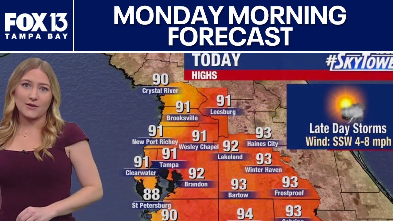 Tampa weather | Monday forecast
