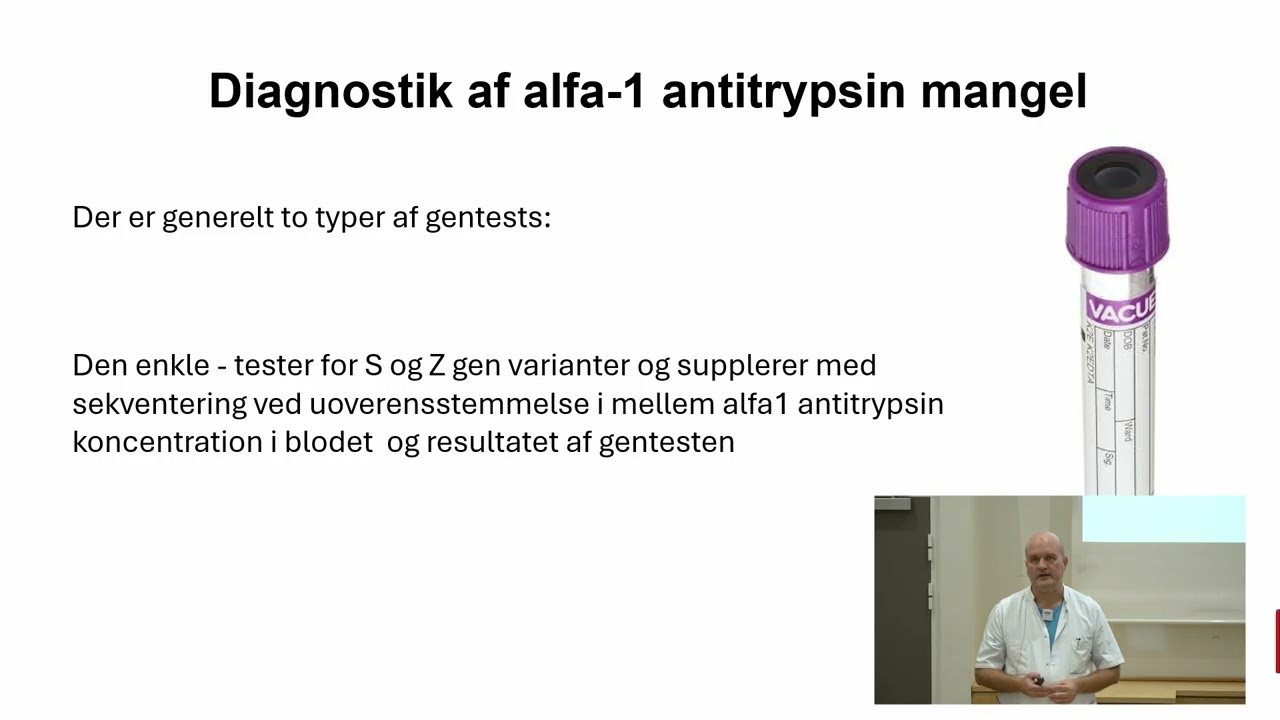 Professor Morten Dahl fortæller om testning af Alfa-1 patienter i Danmark