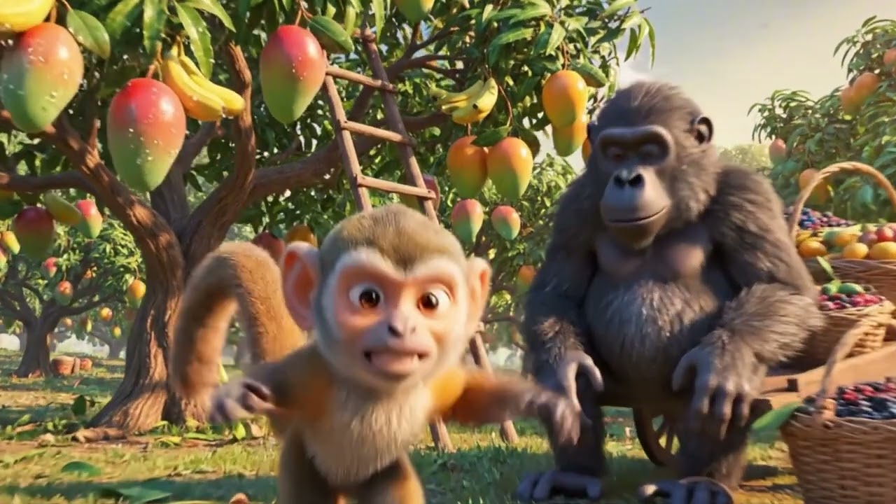 El Monito Aprende a Ser Paciente en la Cosecha | Cuento Educativo
