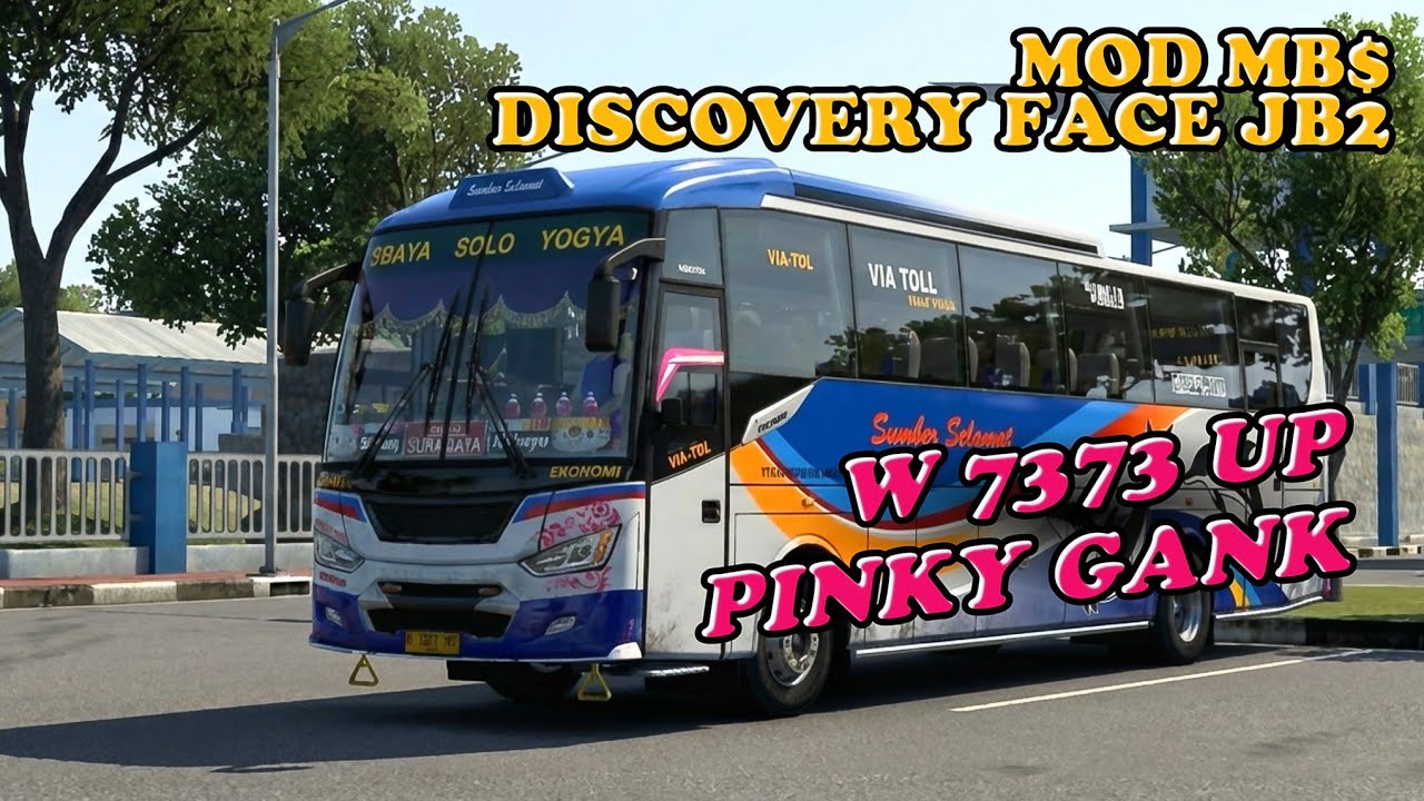 NEW W 7373 UP PINKY GANK❗️LIVERY 7373 BALOLA MOD MBS TEAM