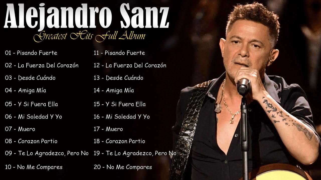 Alejandro Sanz Famous Songs | Corazón Partío, Amiga Mía & More