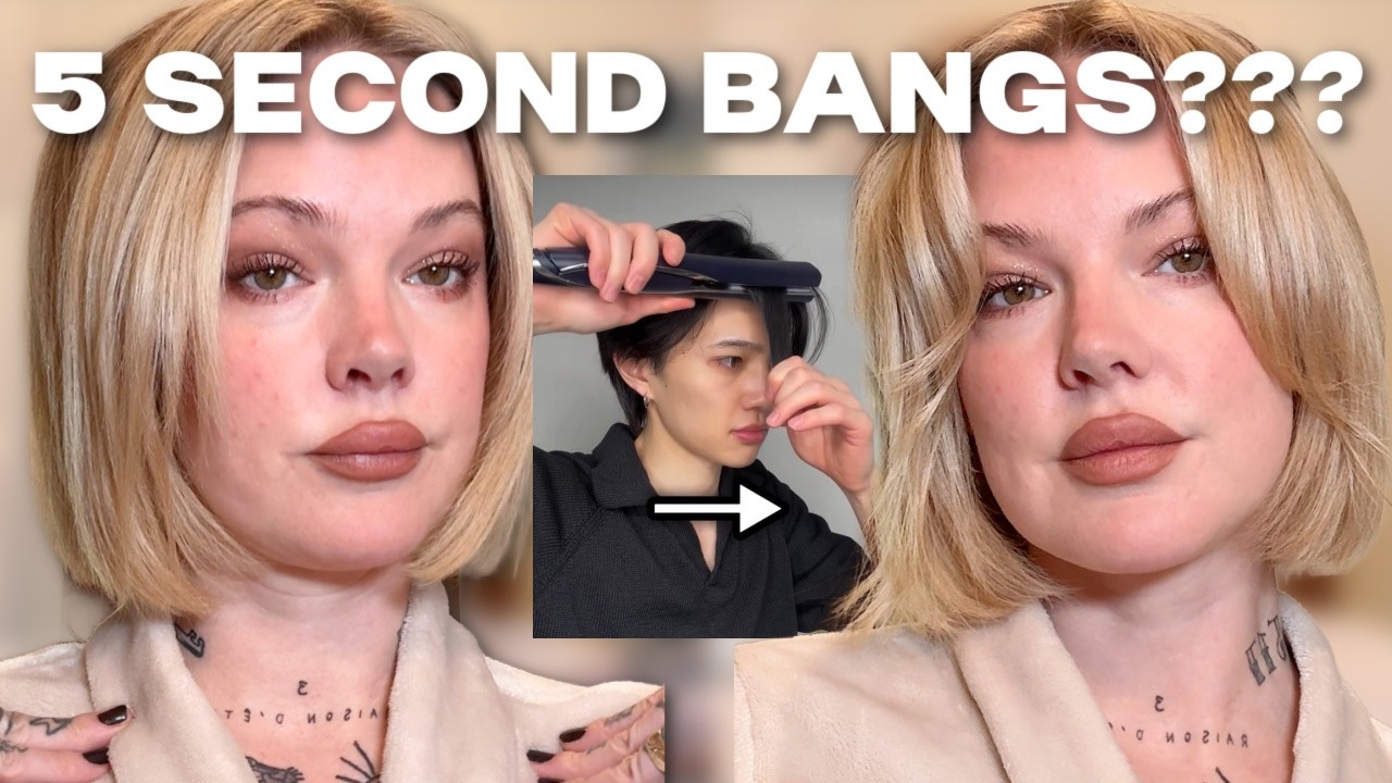 BEST HACK FOR CURTAIN BANGS