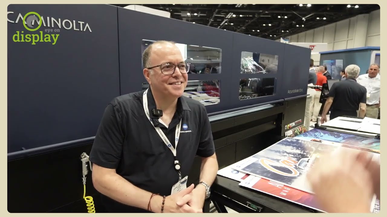 Todd Smith talks about the new Konica Minolta AccurioWide UV printer previewed at PRINTING United