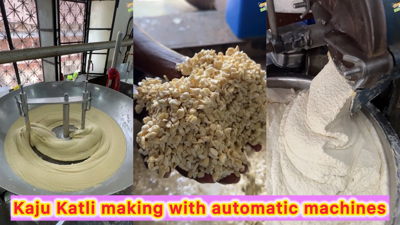 Kaju Katli making with automatic machines in Jodhpur 😍😍 Full Process of Kaju Katli 🤩🤩
