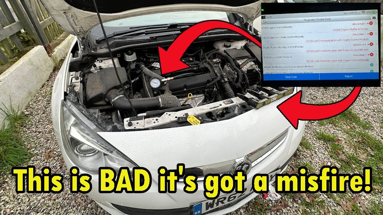 WRECKED £550 Astra GTC from COPART has a MISFIRE!