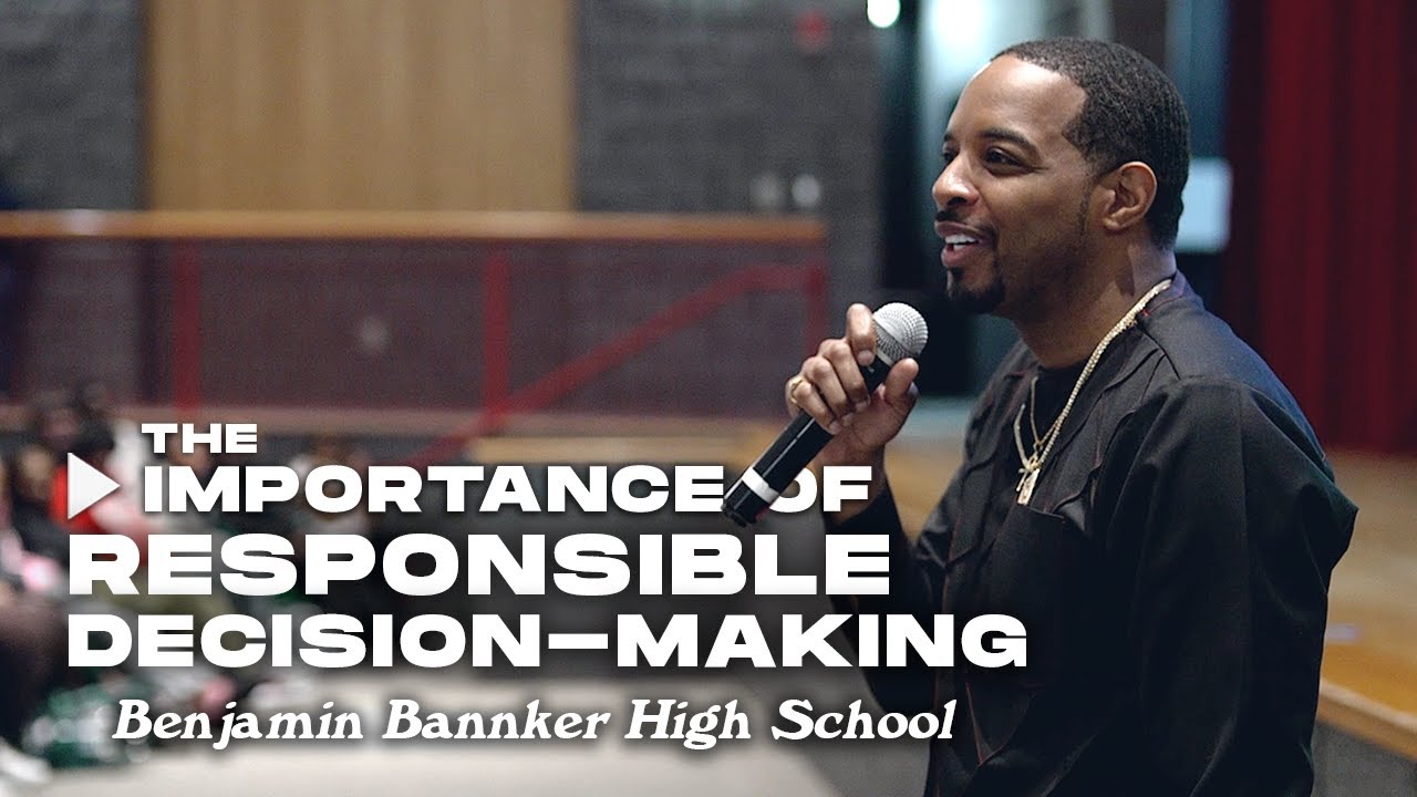 Jay Morrison Teaches Teens The Importance Of Responsible Decision Making / Banneker High School