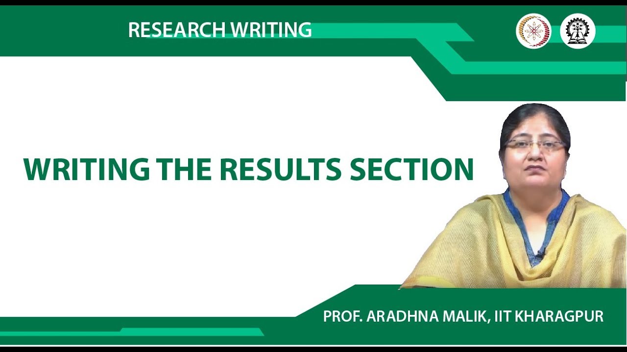 Writing the results section
