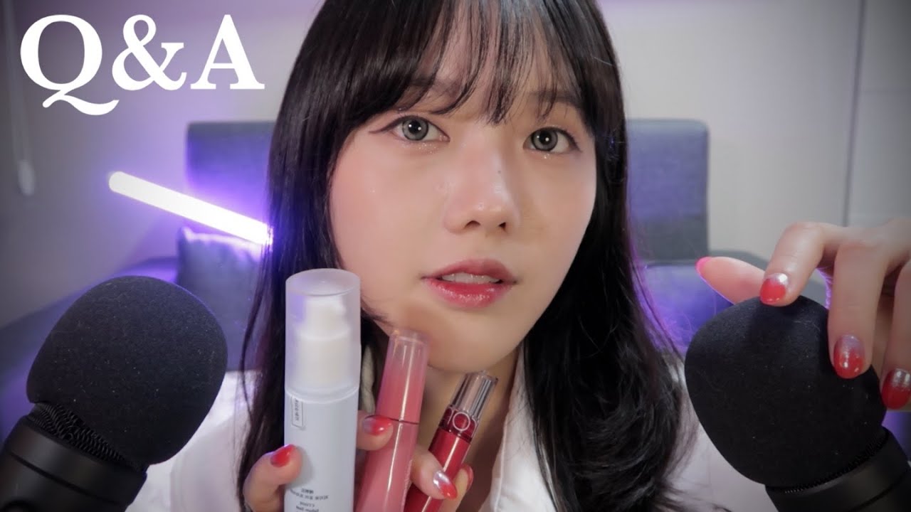 [Sub]ASMR Whispering Q&A для сна [100,000subs]