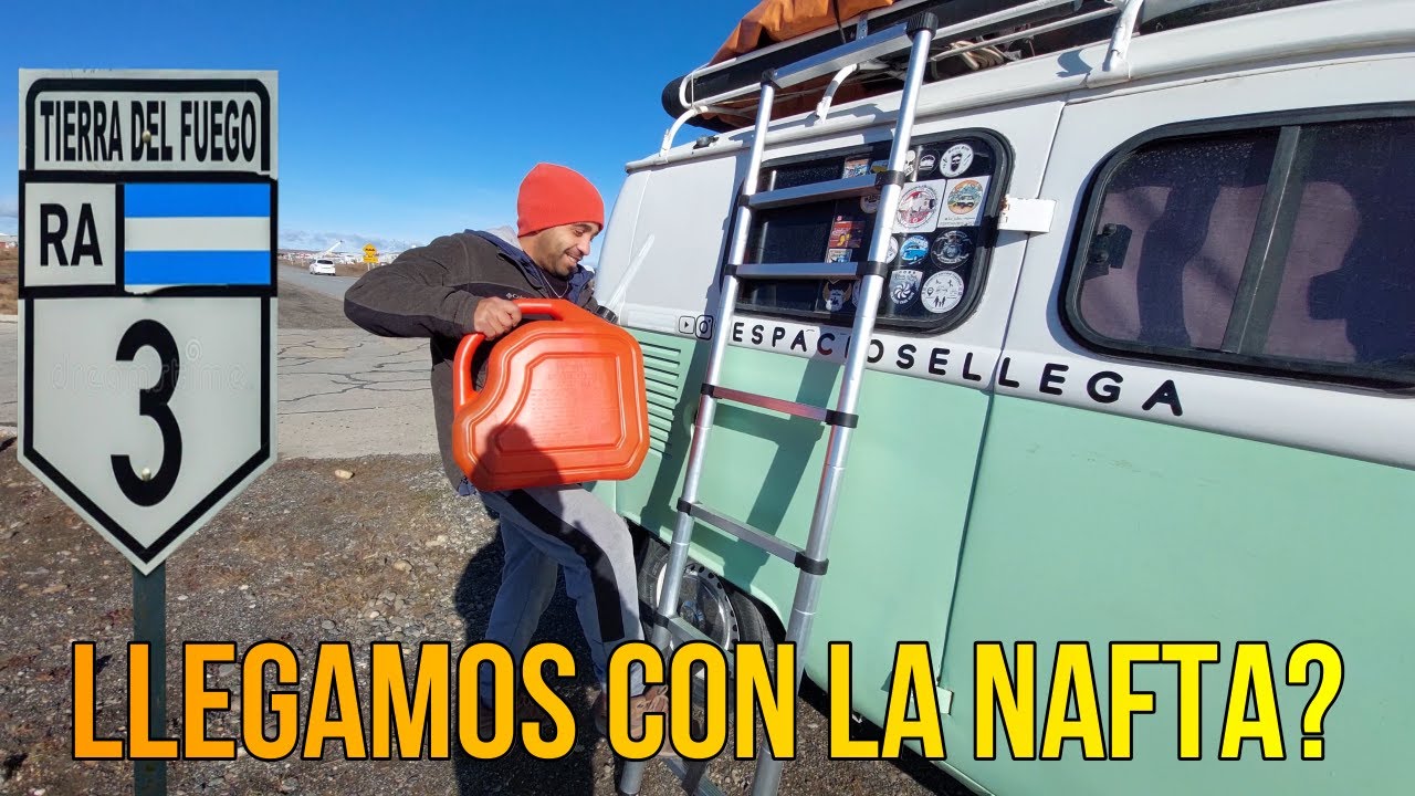 ⛽SIN NAFTA SALIMOS DE TIERRA DEL FUEGO🔥 CRUZAMOS EL ESTECHO DE MAGALLANES EN KOMBI ⛔🤯 #viajeros