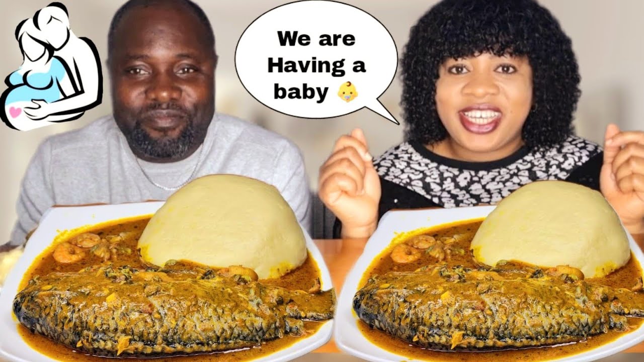 We are Pregnant💃| African Food Mukprank|Fufu and Banga Soup|Nigerian Food