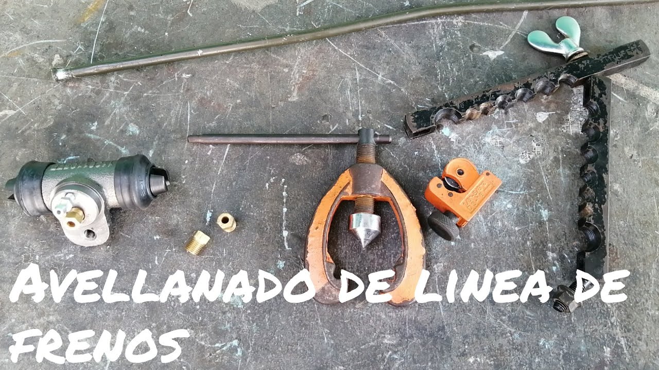 Avellanado de linea de frenos